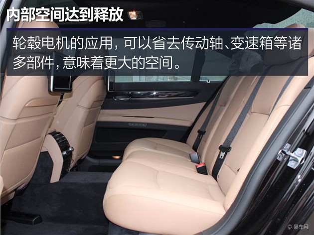 轮毂 电机可以与传统动力配合,形成 混合动力汽车 ,高清图片