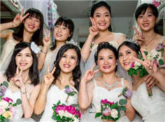 广东高校为校友举行集体婚礼 50对夫妻重返母校！