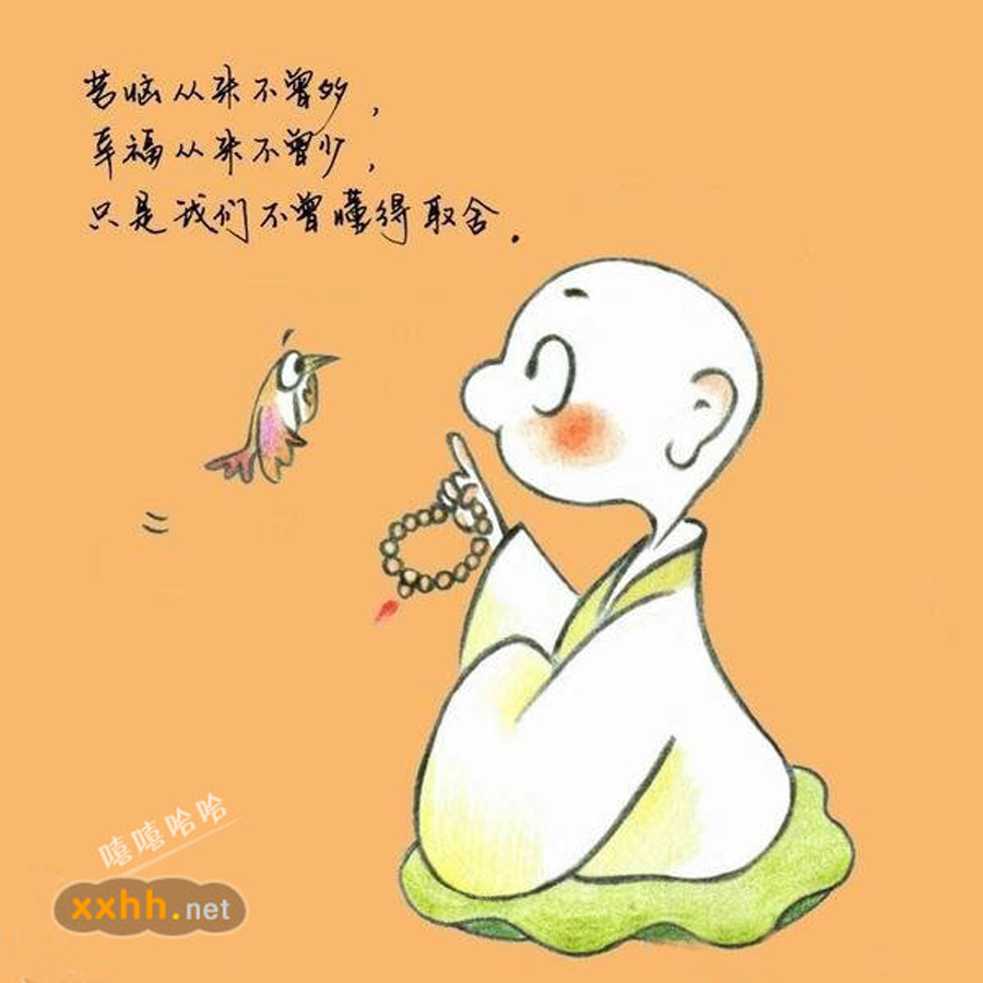 手绘智慧小和尚