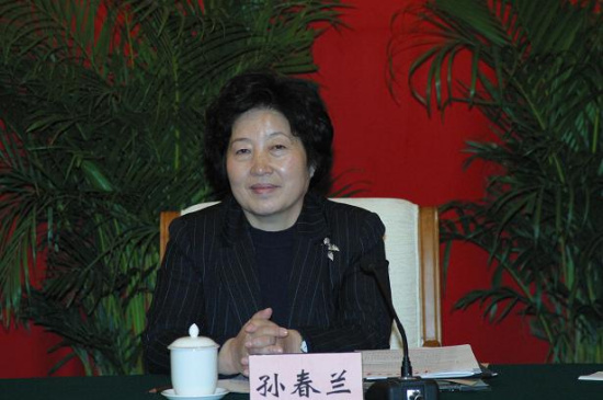 中共中央政治局委员,中央统战部部长孙春兰/资料图
