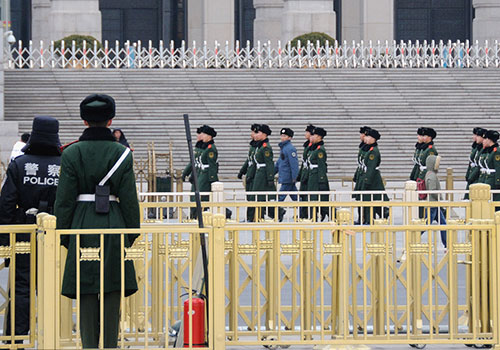 北京：天安门及周边安保升级迎两会