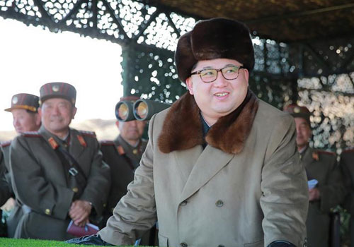金正恩指导朝鲜人民军进行登陆及反登陆演习