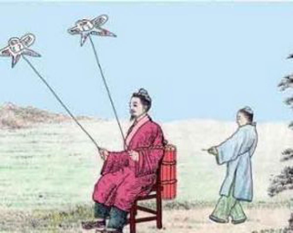 万户系飞向太空第一人