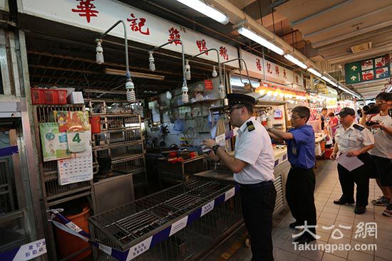 港爆禽流感今研是否殺雞 長沙灣批發市場大清洗