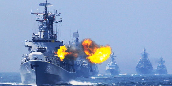 中俄南海军演“震慑＋制衡” 美日心虚对号入座