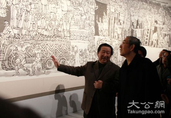 国家画院院长杨晓阳首办个展 "绘述"丝路文化意涵