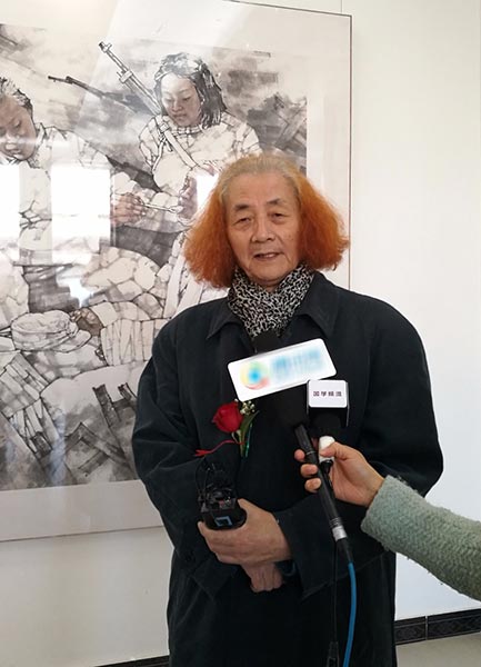 美术评论家,著名画家,金墨瀚海画院顾问王仲接受采访