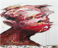作品名称：飚派系列作品 油画人物 150x200cm