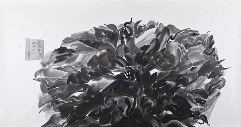 作品名称：《冯翼惟像  何以识之》-纸本水墨-180x97cm-2013年