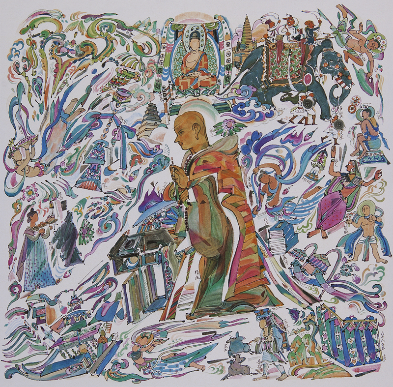 作品名称：东土梵音-69x69cm-2012年