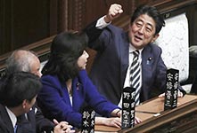 安倍晋三再次当选日本首相