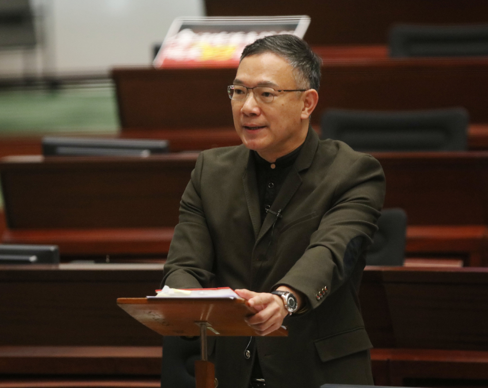 图:胡志伟出言挑衅谢伟俊,惟最终承认该言论不恰当 大公报记者黄洋