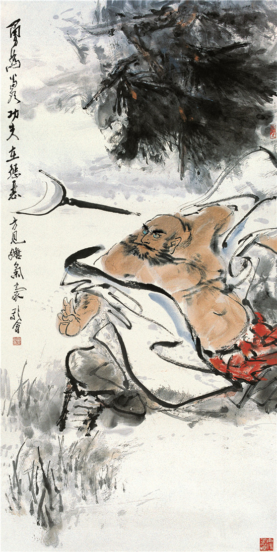 《鲁智深》134×68cm