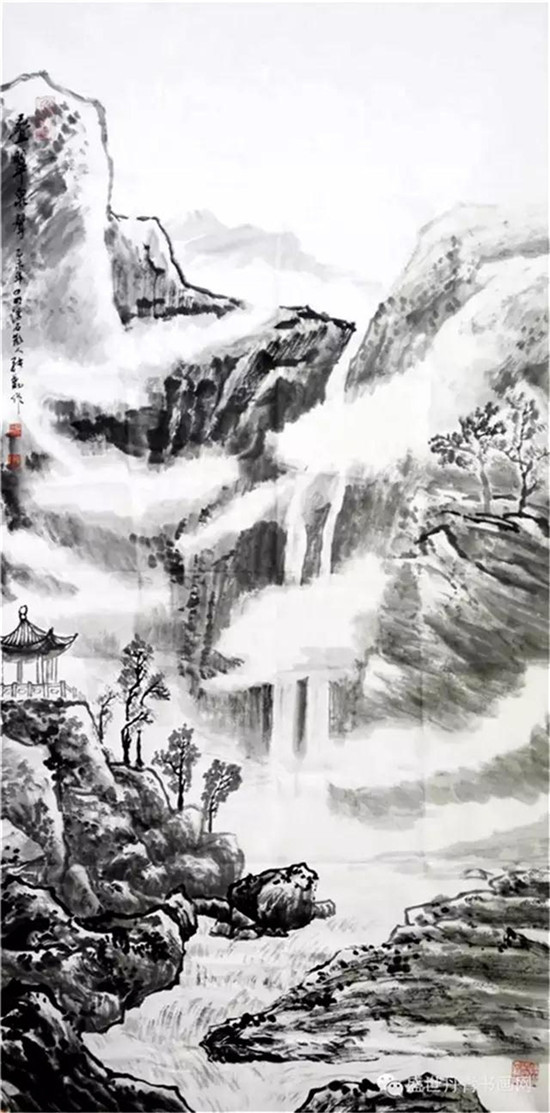 山水深情融笔墨:画家张勤艺术赏析_大公艺术_大公网