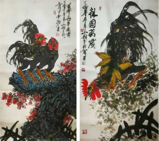 浅析当代画家山湘子画鸡艺术