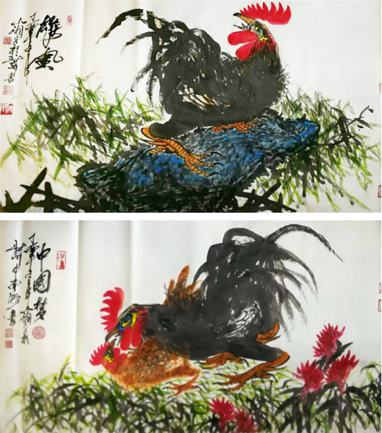 浅析当代画家山湘子画鸡艺术