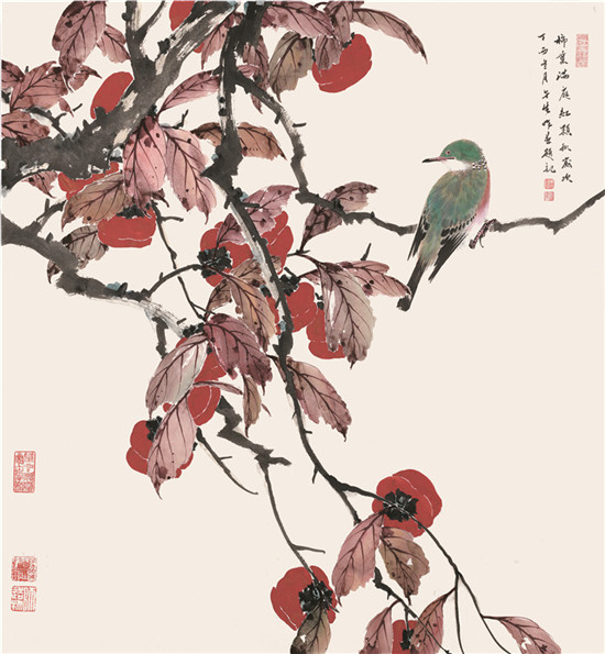 大器风范:著名画家周午生的没骨花鸟画
