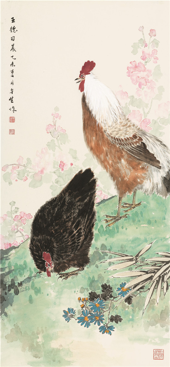 大器风范:著名画家周午生的没骨花鸟画