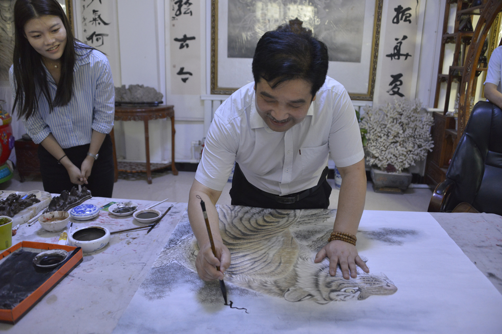 13"虎王"手把手教学子画虎